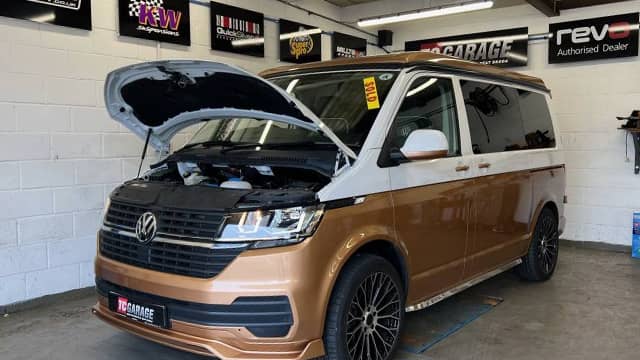Volkswagen California Poptop Gold and White at TC Garage